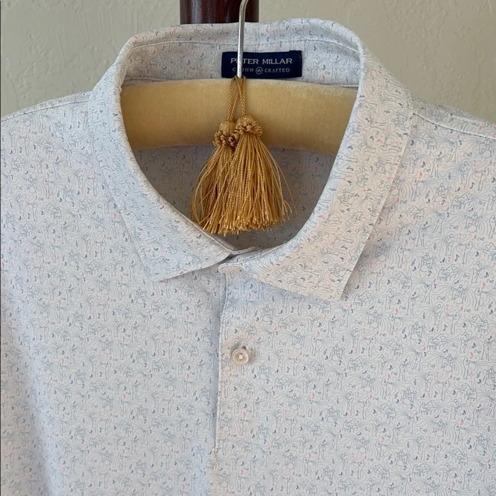 Peter Millar Men's Blue Shirt - Picture 1 of 10